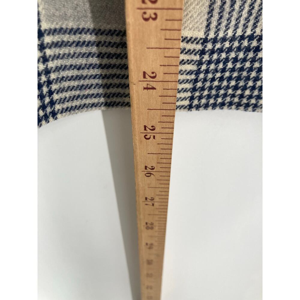 Vintage Pendleton Plaid Gray Cream Wool Lined Skirt Women’s 14 - Picture 7 of 8